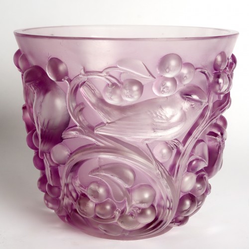 1927 René Lalique - Vase Avallon - Glass & Crystal Style Art Déco