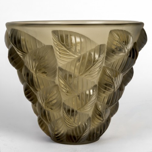 1927 René Lalique - Vase Moissac  - Glass & Crystal Style Art Déco