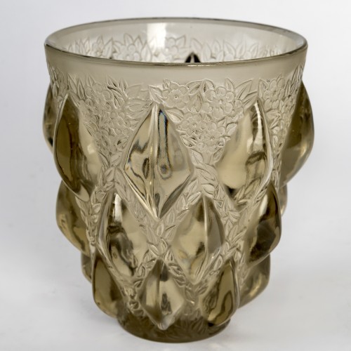 1927 René Lalique - Vase Rampillon - Glass & Crystal Style Art Déco