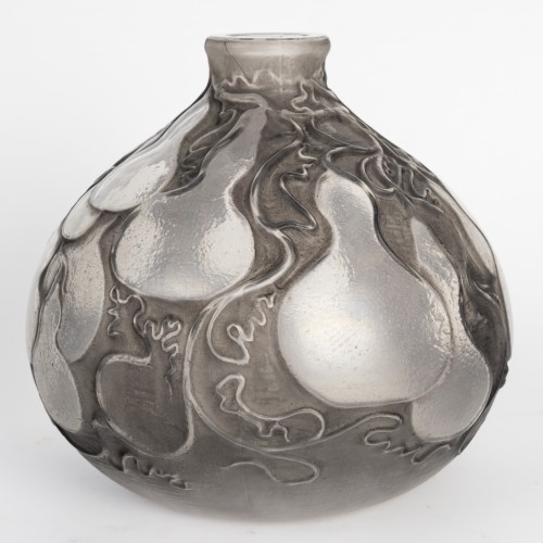 1914 René Lalique - Vase Courges - Glass & Crystal Style Art Déco