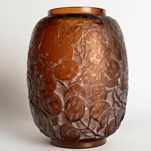 1914 René Lalique - Vase Monnaie du Pape - Verrerie, Cristallerie Style Art Déco