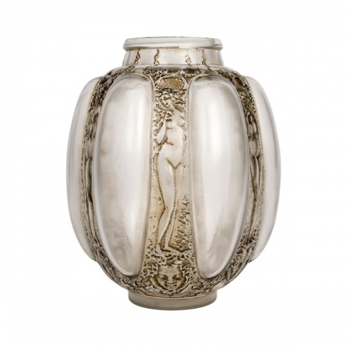 1912 René Lalique - Vase Six Figurines et Masques