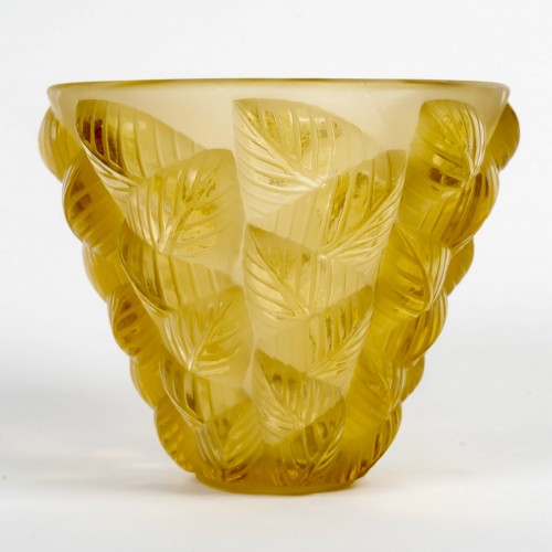 1927 René Lalique - Vase Moissac - Verrerie, Cristallerie Style Art Déco