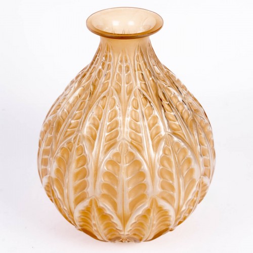 1927 René Lalique - Vase Malesherbes - Verrerie, Cristallerie Style Art Déco