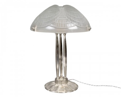 1924 René Lalique - Art Deco Lamp Coquilles Shell Glass