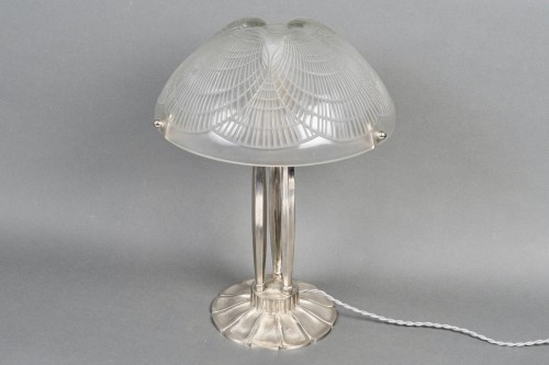 Lighting  - 1924 René Lalique - Art Deco Lamp Coquilles Shell Glass