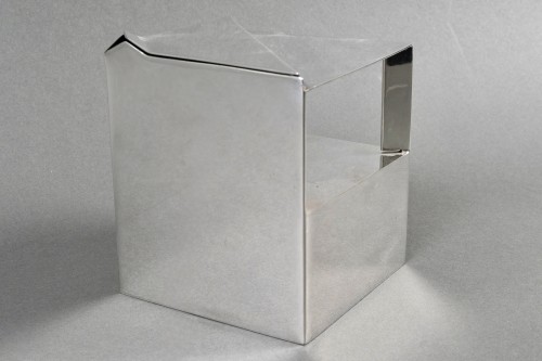 Christofle - Art Deco Modernist Tea Coffee Set Geometrie Plated Silver - Art Déco