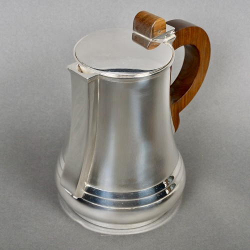 1930 Jean E. Puiforcat - Art Deco Modernist Tea Coffee Set Sterling Silver  - 