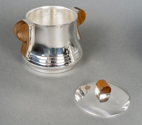 Art Déco - 1930 Jean E. Puiforcat - Art Deco Modernist Tea Coffee Set Sterling Silver 