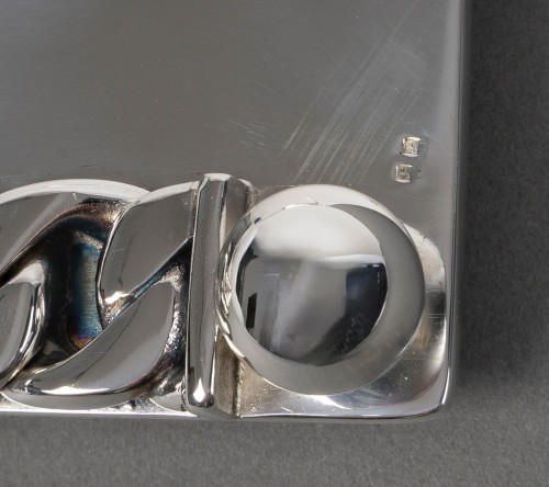Jean Desprès - Tray Hammered Silver-plated Metal  - 50