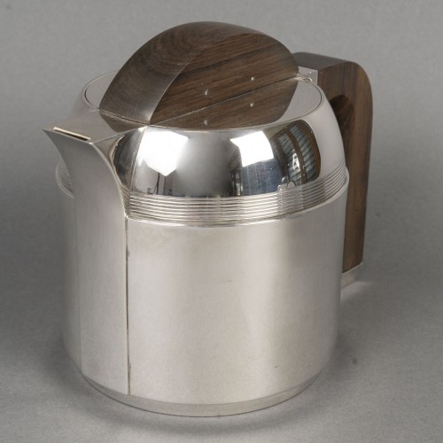 silverware & tableware  - Jean E. Puiforcat - Art Deco Modernist Solid Silver Tea And Coffee Set