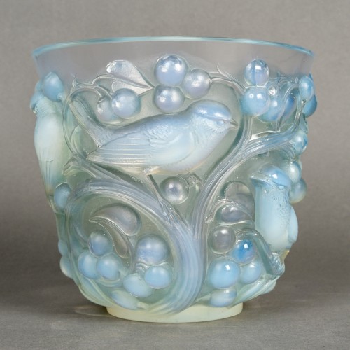 1927 René Lalique - Vase Avallon - Verrerie, Cristallerie Style Art Déco