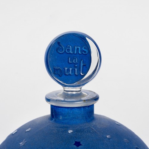 1924 René Lalique - Flacon Dans La Nuit Verre pour Worth - Art Déco