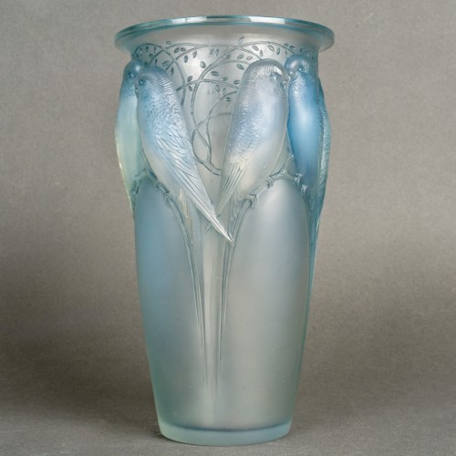 1924 René Lalique - Vase Ceylan - Verrerie, Cristallerie Style Art Déco