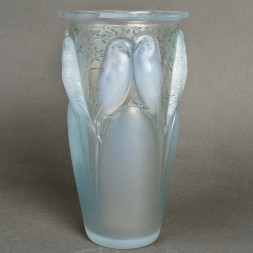 1924 René Lalique - Vase Ceylan - Verrerie, Cristallerie Style Art Déco