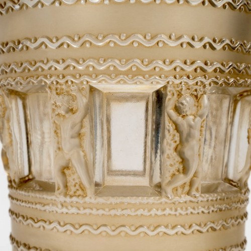 1937 René Lalique - Vase Florence Cherubs - 