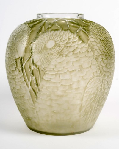 1927 René Lalique - Vase Alicante - Glass & Crystal Style Art Déco