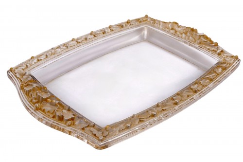 1943 René Lalique - Centre de Table Jardiniere Chêne