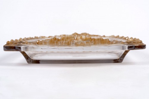 20th century - 1943 René Lalique - Centerpiece Planter Chene Oak