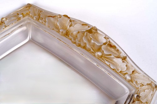 Art Déco - 1943 René Lalique - Centerpiece Planter Chene Oak
