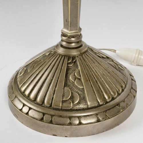 20th century - 1924 René Lalique - Art Deco Lamp Coquilles Shell
