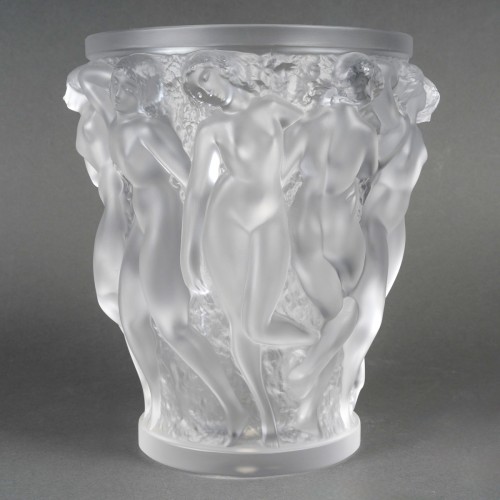 Lalique France - Vase Bacchantes - Glass & Crystal Style Art Déco