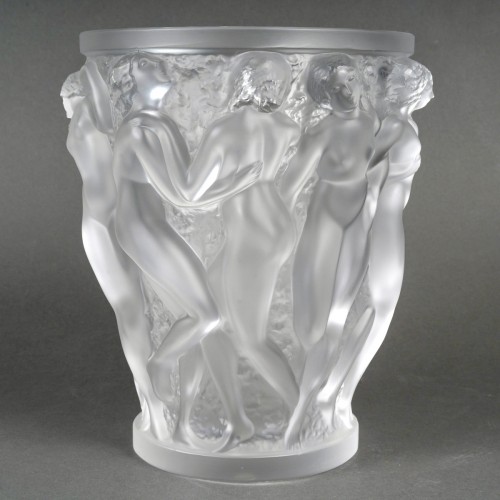 Glass & Crystal  - Lalique France - Vase Bacchantes