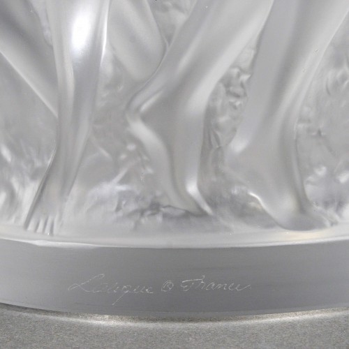 Antiquités - Lalique France - Vase Bacchantes