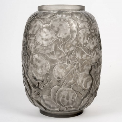 1914 René Lalique - Vase Monnaie du Pape - Glass & Crystal Style Art nouveau