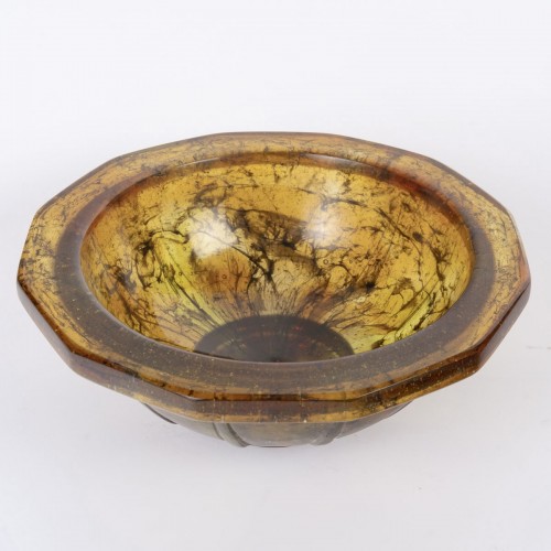 François-emile Decorchemont - Art Deco Bowl Glass - 