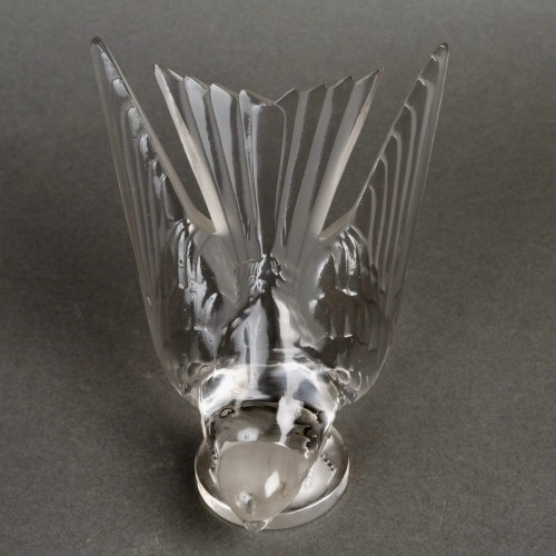1928 René Lalique - Mascotte automobile Hirondelle - Verrerie, Cristallerie Style Art Déco