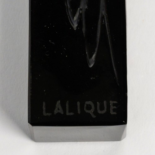 1911 René Lalique - Cachet Tête d'Aigle noir patiné blanc - Art nouveau