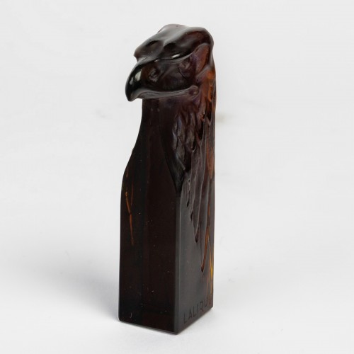 1911 René Lalique - Cachet Tête d'Aigle ambre foncé - Verrerie, Cristallerie Style Art nouveau