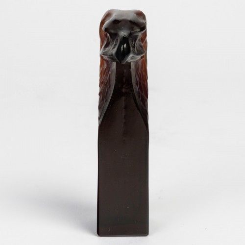 Verrerie, Cristallerie  - 1911 René Lalique - Cachet Tête d'Aigle ambre foncé