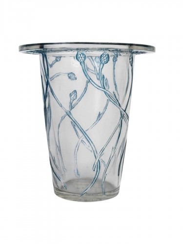 1913 René Lalique - Vase Bordure Bluets