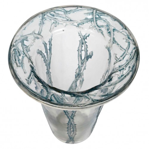 1913 René Lalique - Vase Bordure Epines - BG Arts