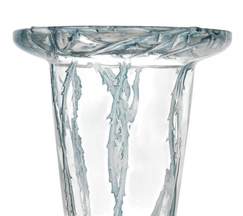 XXe siècle - 1913 René Lalique - Vase Bordure Epines