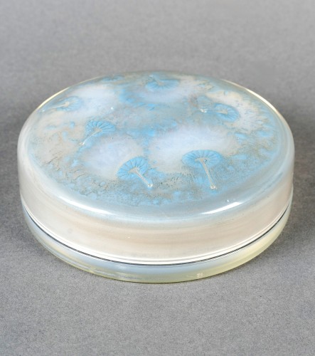 1921 René Lalique - Boîte Houppes - Verrerie, Cristallerie Style Art Déco