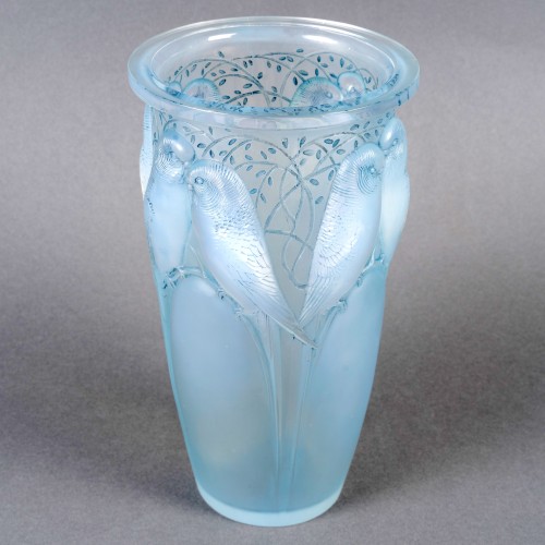 1924 René Lalique - Vase Ceylan - Verrerie, Cristallerie Style Art Déco