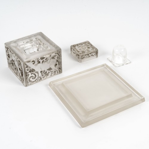 XXe siècle - 1912 René Lalique - Encrier Biches
