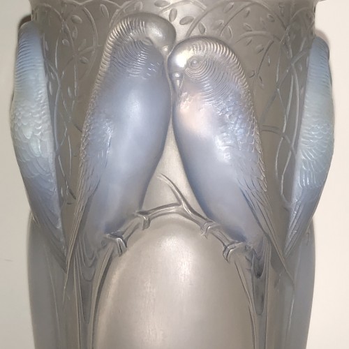 Antiquités - 1924 René Lalique -  Vase Ceylan