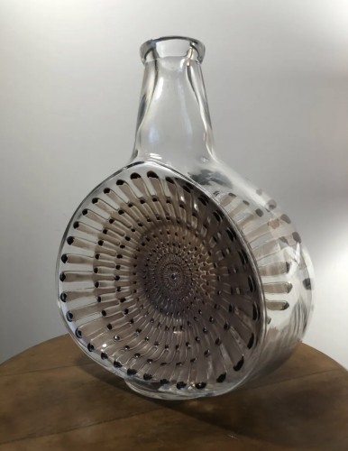 1913 René Lalique - Carafe Reine Marguerite - Verrerie, Cristallerie Style Art Déco