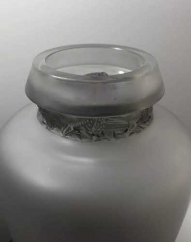 1938 René Lalique - Vase Frise Aigles - Verrerie, Cristallerie Style Art Déco