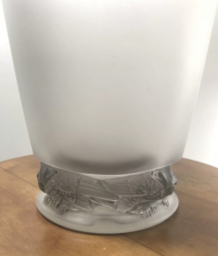 1938 René Lalique - Vase Frise Aigles - Art Déco