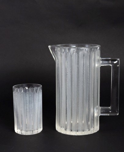 1931 Rene Lalique - Jaffa Set of 8 pieces - Glass & Crystal Style Art Déco