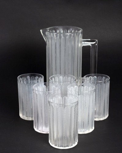 20th century - 1931 Rene Lalique - Jaffa Set of 8 pieces