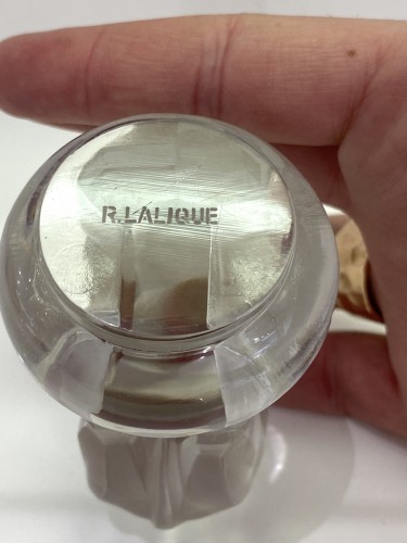 20th century - 1931 Rene Lalique - Paper-Weight Toby Elephant Frosted &amp; Clear Glass