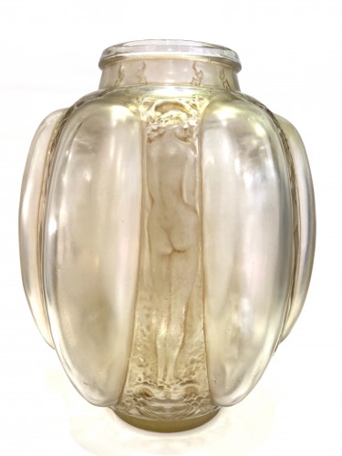 1912 René Lalique - Vase « Six Figurines et Masques »  - 
