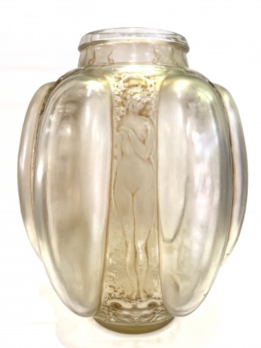 1912 René Lalique - Vase « Six Figurines et Masques »  - Art nouveau