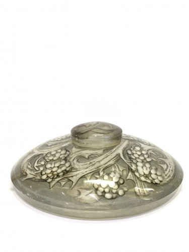 Verrerie, Cristallerie  - 1920 René Lalique - Encrier Mûres